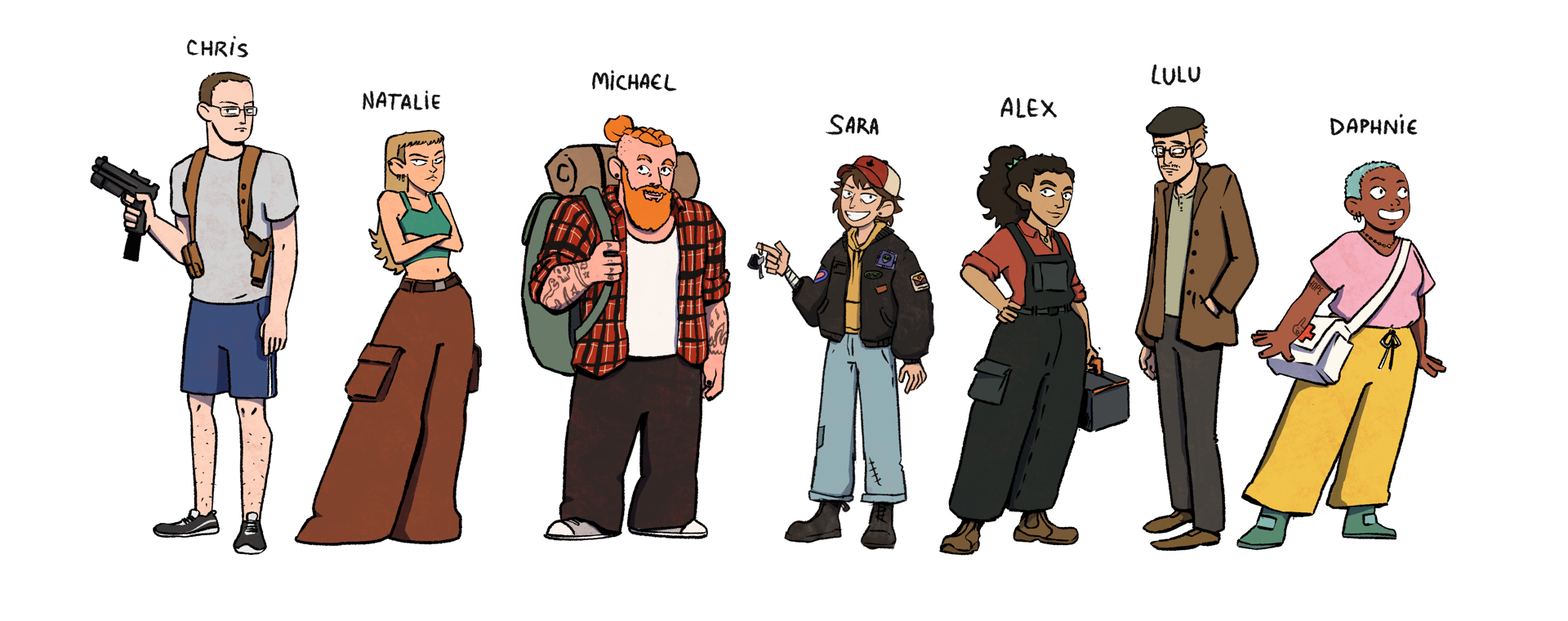 Apocalypse Van — characters