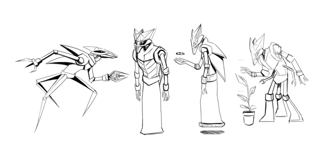 Alien character sketches