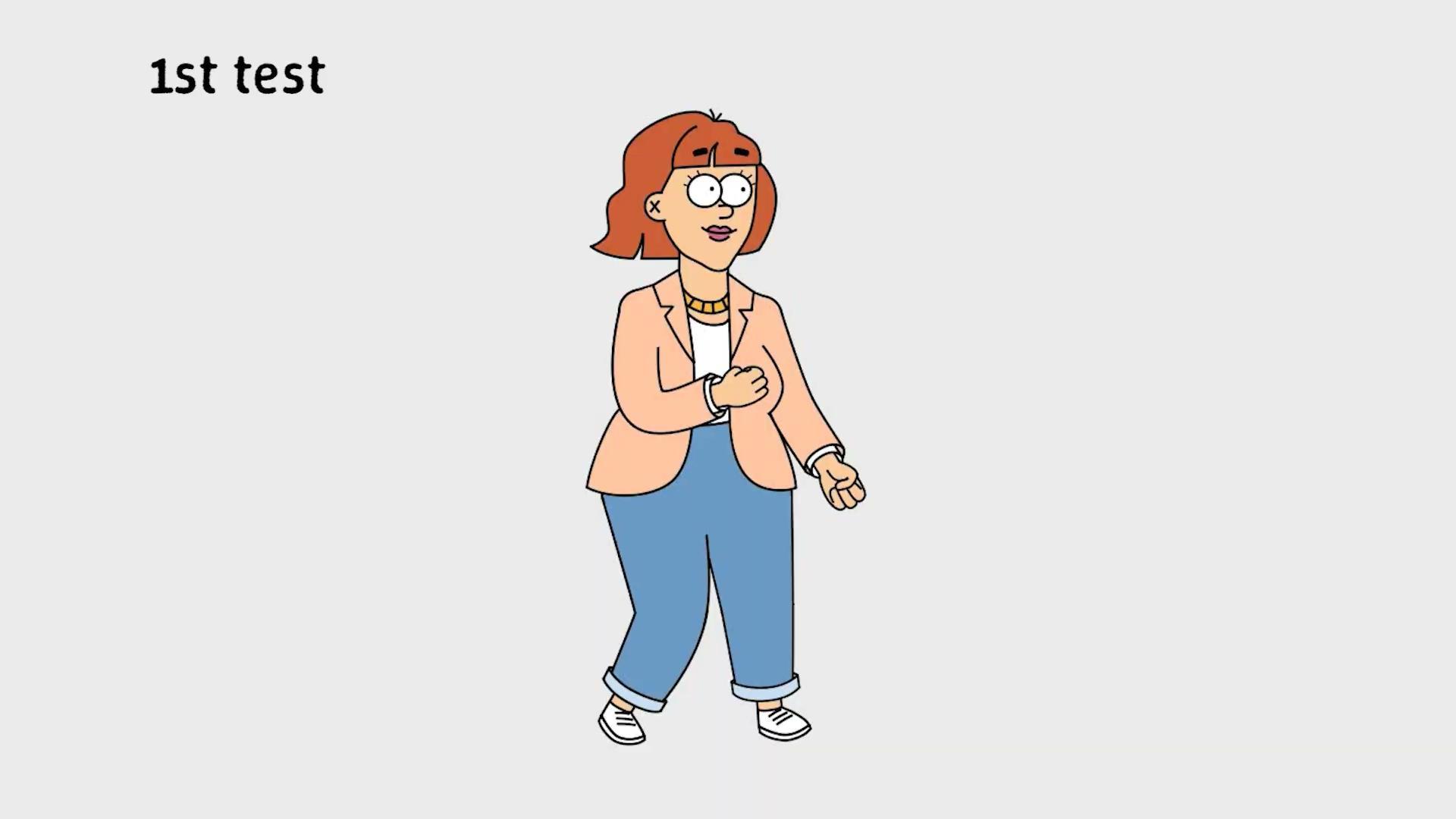 Ellie's walk cycle tests